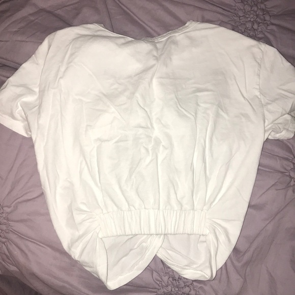 White Crop Top - Picture 3 of 3